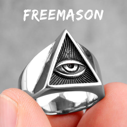 Masonic Stainless Steel Ring
